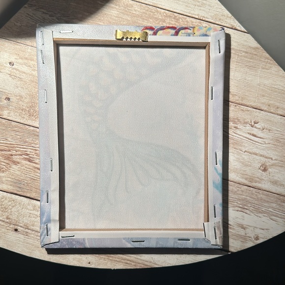 Mermaid Tail in Ocean Coral Reef Print Wrapped Canvas 5”x7” Wall Decor - Picture 4 of 7